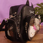 Sac Ita-Bag noir Chat Harajuku Y2K | Sac à Main Kawaii Personnalisable pour Pins & Peluches