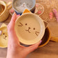 Tasse et couvercle Chat Calico | Porcelaine | 220ml