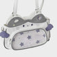 Sac Ita-Bag Blanc Gris Chat Harajuku Y2K | Sac à Main Kawaii Personnalisable pour Pins & Peluches
