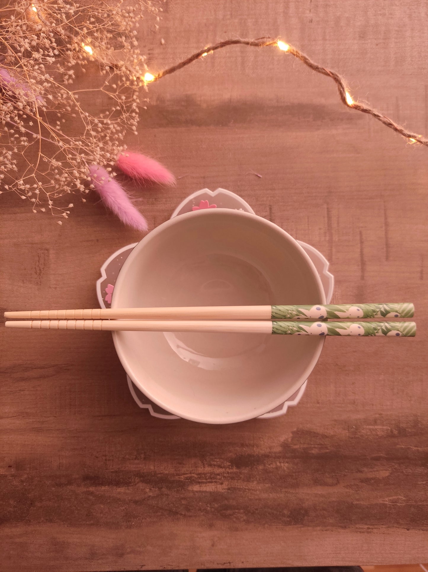 Baguettes Kodama Esprits de la Forêt | Princesse Mononoke | Baguettes de Repas Japonaises | Cadeau Studio Ghibli