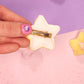 Barrette Flouffy Étoile Jaune Kawaii | Accessoire Cheveux Mignon & Original