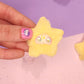 Barrette Flouffy Étoile Jaune Kawaii | Accessoire Cheveux Mignon & Original