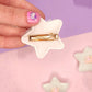 Barrette Flouffy Étoile Verte Kawaii | Accessoire Cheveux Mignon & Original