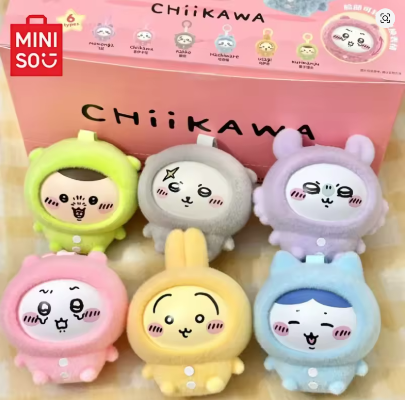 Blind Boxes Chiikawa - Porte-clés Figurines Expressions Interchangeables - Collection Mystère Manga Kawaii
