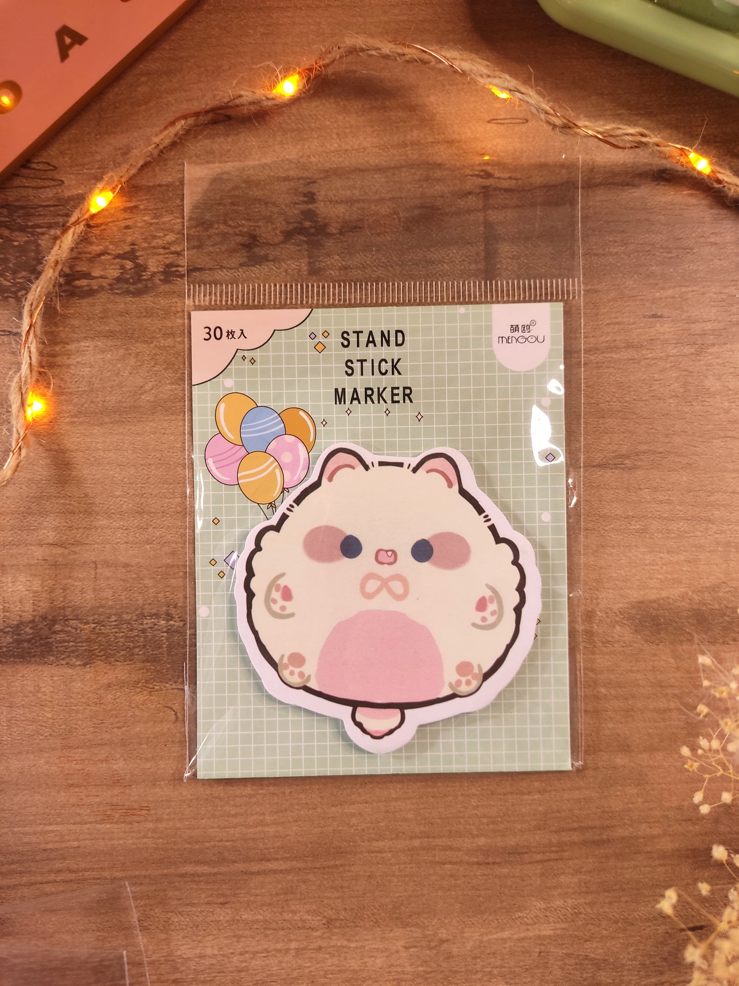 Bloc-Notes Adhésif Chat | Post-it Mignon Kawaii | Mémo Original pour Bureau & École