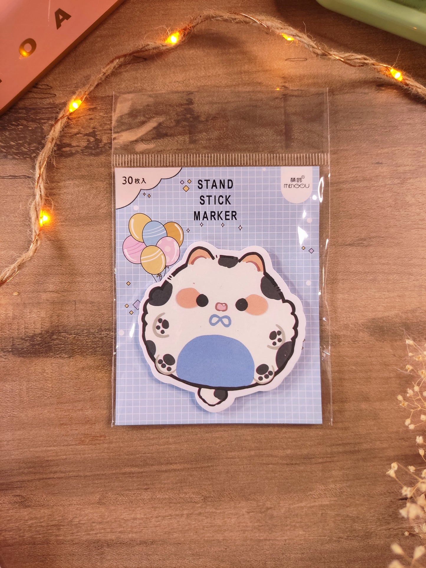 Bloc-Notes Adhésif Chat | Post-it Mignon Kawaii | Mémo Original pour Bureau & École