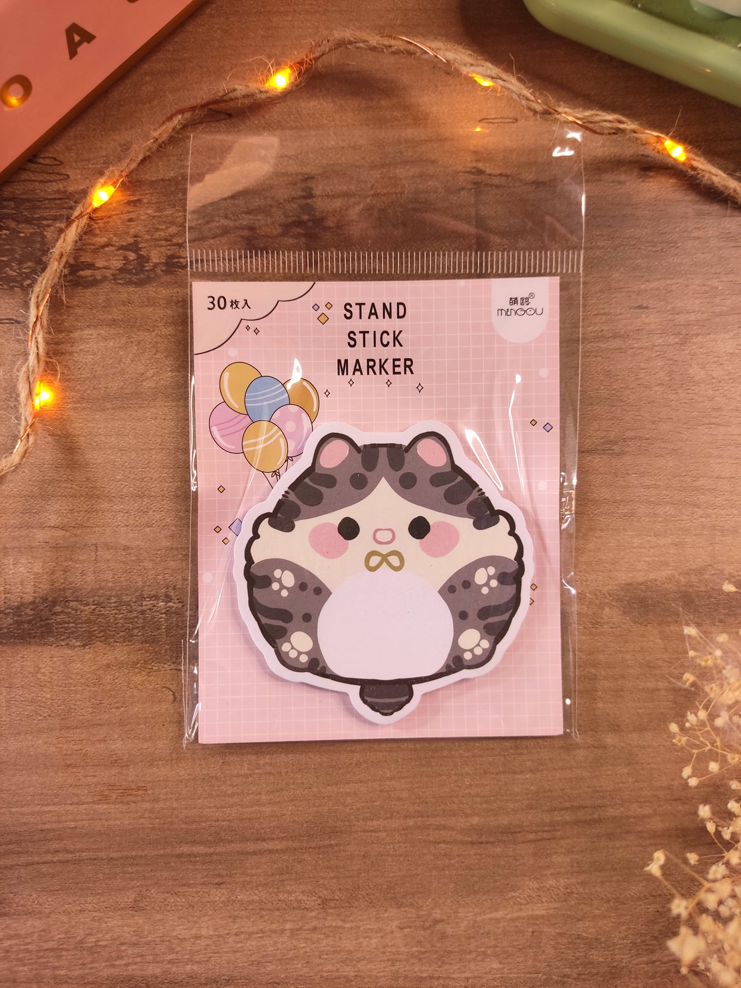 Bloc-Notes Adhésif Chat | Post-it Mignon Kawaii | Mémo Original pour Bureau & École