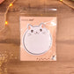 Bloc-Notes Adhésif Chat Rond | Post-it Mignon Kawaii | Mémo Original pour Bureau & École
