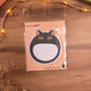 Bloc-Notes Adhésif Chat Rond | Post-it Mignon Kawaii | Mémo Original pour Bureau & École