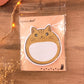 Bloc-Notes Adhésif Chat Rond | Post-it Mignon Kawaii | Mémo Original pour Bureau & École