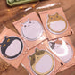 Bloc-Notes Adhésif Chat Rond | Post-it Mignon Kawaii | Mémo Original pour Bureau & École