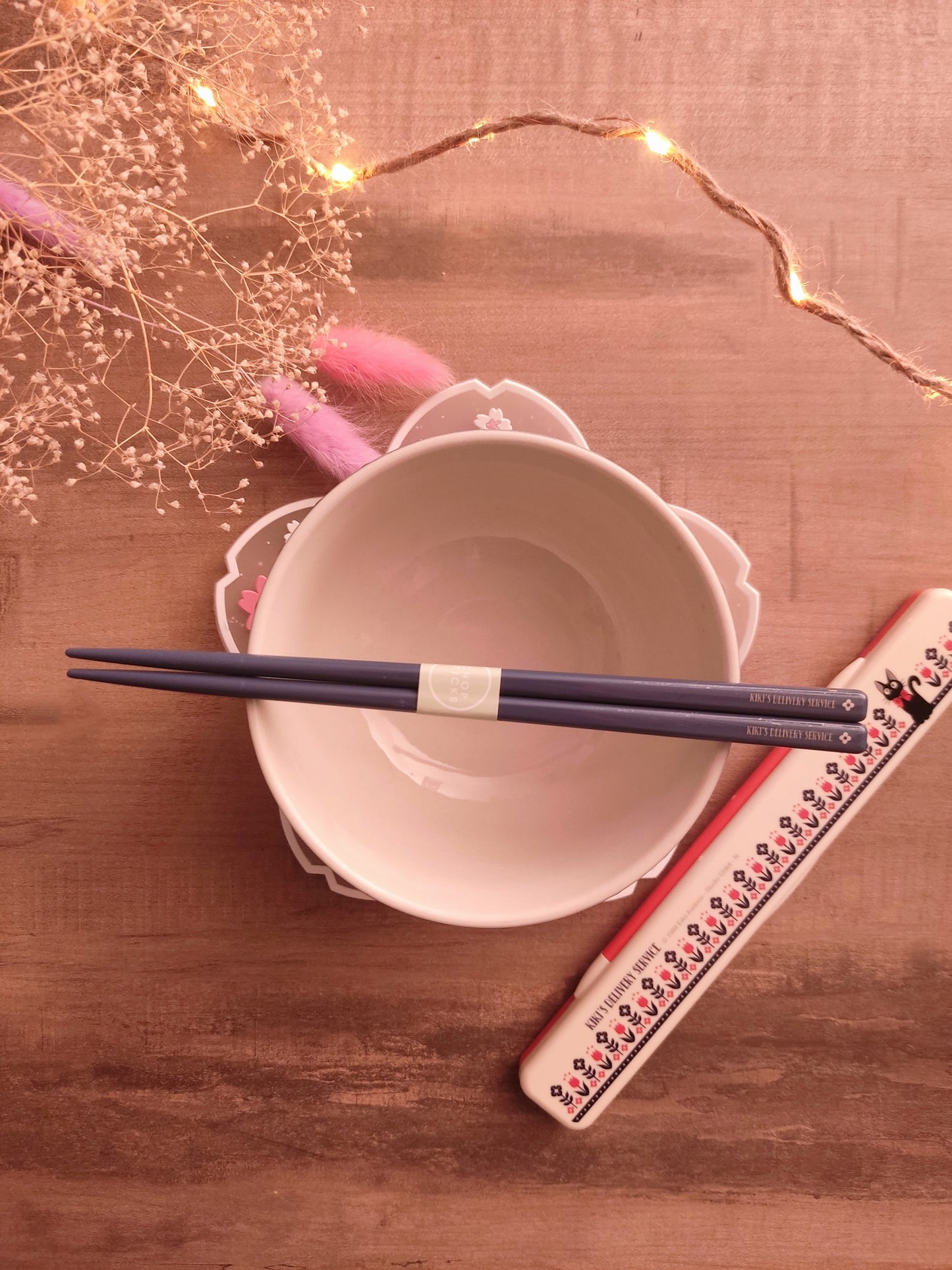 Boîte à Baguettes Jiji | Kiki la Petite Sorcière | Set Baguettes et Boîte minimaliste | Studio Ghibli