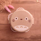 Boîte à Bento Totoro Ronde - Deux Niveaux - Fourchette Incluse - 250ml - Repas Ghibli Enfant & Adulte
