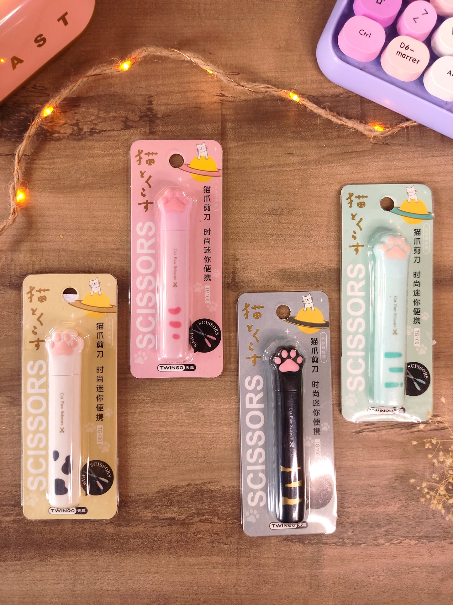 Ciseaux Patte de Chat | Accessoire Bureau Kawaii