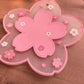 Dessous de verre Sakura -  motif fleurs de cerisier japonaises, style pastel, kawaii et anti-dérapant