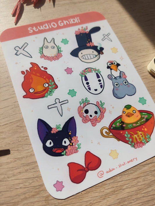 Planche de stickers Animé kawaii| Planche autocollants