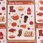 Planche de stickers Cosy Season | Planche autocollants