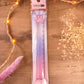 Règle transparente pastel en forme de patte de chat pour la rentrée scolaire bleue rose