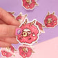 Sticker Vinyle Brillant Flouffy Dragon Porte-Bonheur | Ada Stationery