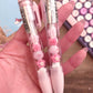 Stylo fantaisie chat et fleurs kawaii pour la rentrée des classes.