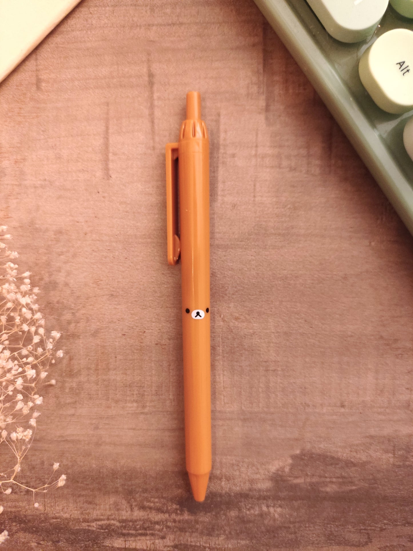 Stylos Rilakkuma - Lot de 3 - Jaune, Beige, Marron - Stylos Kawaii & Originaux - Accessoire Bureau Mignon