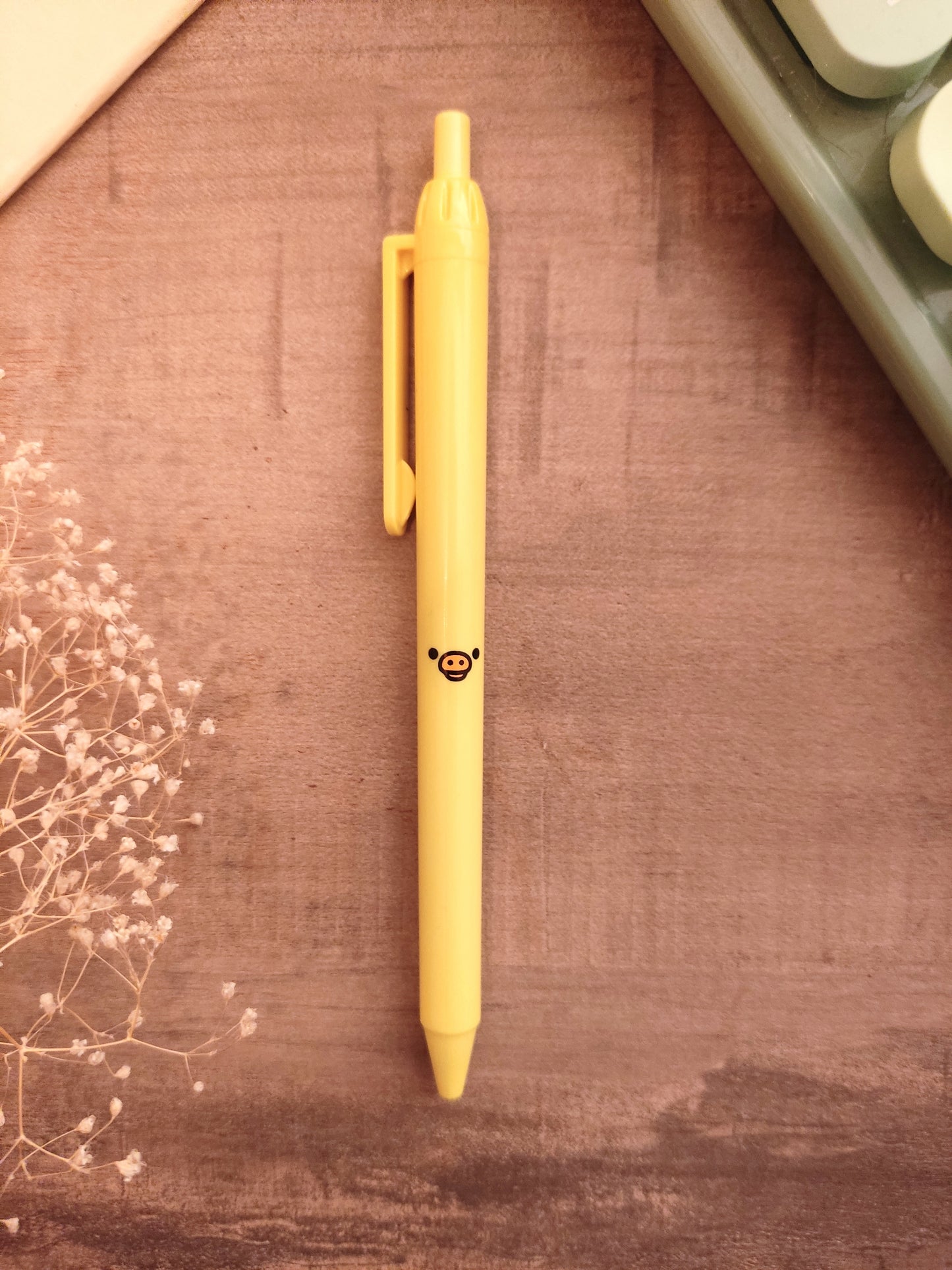 Stylos Rilakkuma - Lot de 3 - Jaune, Beige, Marron - Stylos Kawaii & Originaux - Accessoire Bureau Mignon