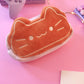 Trousse Peluche Chat Pâtisserie Kawaii | Tête de Chat Gourmande | Accessoire Bureau Original & Mignon