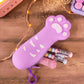 Trousse Patte de Chat en Silicone | Pochette Kawaii Originale | Étui à Crayons pour une Rentrée Douce & Kawaii
